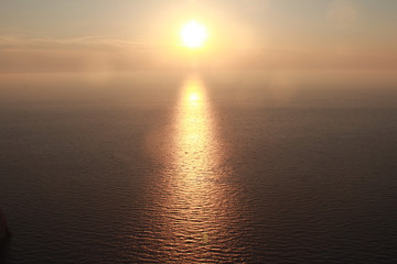 Sunset on the Mediterranean Sea