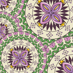 color mandala pattern background vector illustration design