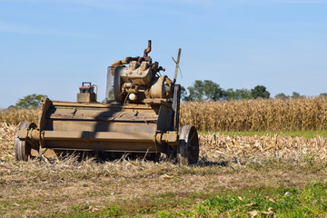 Amish Farm Equipment in Field 3