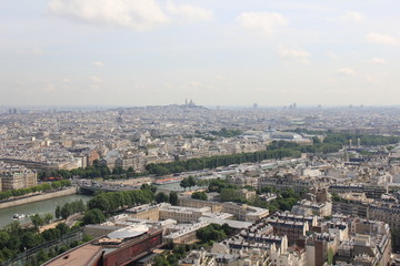View from the Eiffel Tower. Paris, France