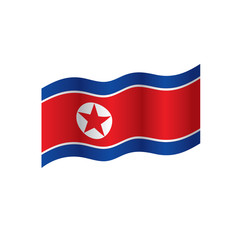 North Korea flag, vector illustration