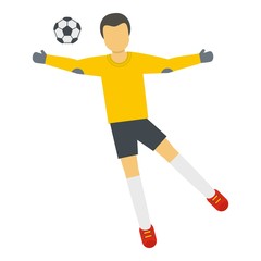 Goalee icon. Flat illustration of goalee vector icon for web