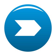 Arrow icon vector blue circle isolated on white background 