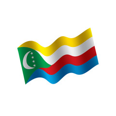 Comoros flag, vector illustration