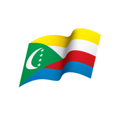 Comoros flag, vector illustration