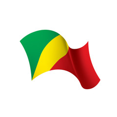 Congo flag, vector illustration
