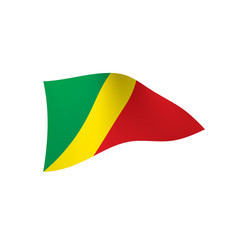 Congo flag, vector illustration