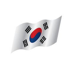 South Korean flag, vector illustration