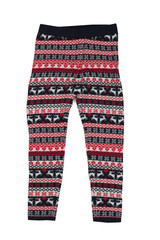 Women's woolen leggings. Isolate on white