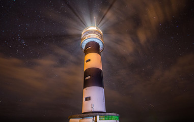 the lighthouses offer spectacular night landscapes, being the center of the sky with stars and...
