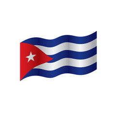 Cuba flag, vector illustration