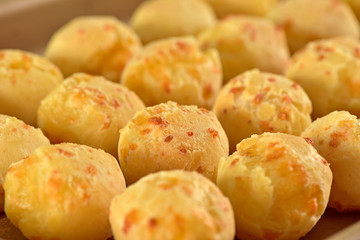 Cheese breads hot from the oven