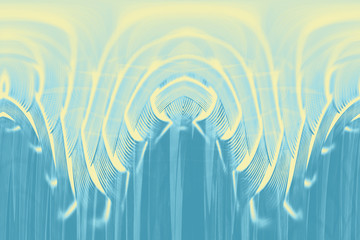 Hallucinogenic blue striped background. Accumulation of astral energy.