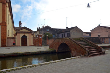 Small Italian town Comacchio also known as 