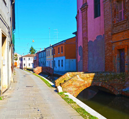 Small Italian town Comacchio also known as 