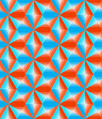 Abstract seamless pattern of geometric shapes.