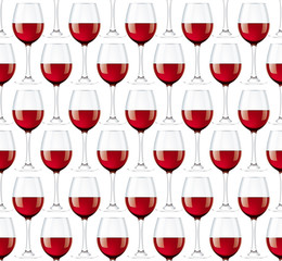 Wineglasses seamless background