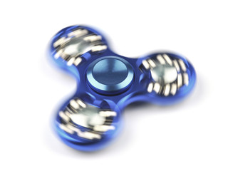 Blue fidget spinner