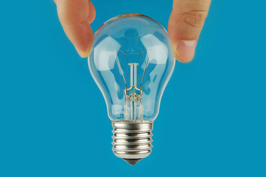 Light bulb with hand