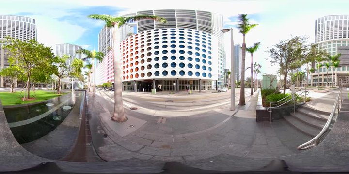 360vr still video Brickell Miami FL highrise condos and office buildings