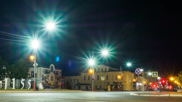Street City Night Timelapse