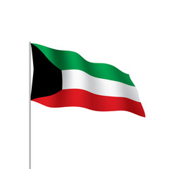 Kuwait flag, vector illustration