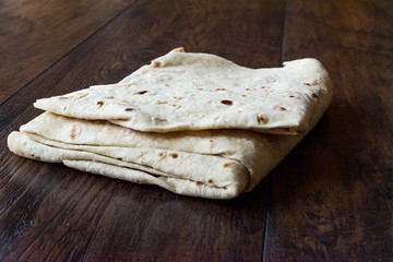 Turkish Lavash Durum Flat Bread for Gozleme or Traditional Wraps.
