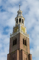 Fototapeta na wymiar Spire of the Great Church in Maassluis, Holland