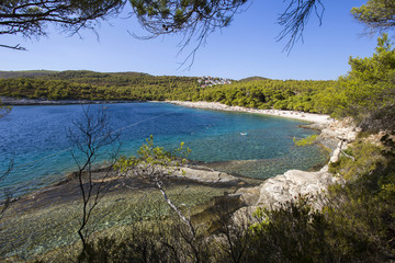 Srebrna (Silver) beach on Vis island, Croatia