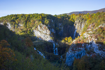 Plitvice lakes, national park in Croatia