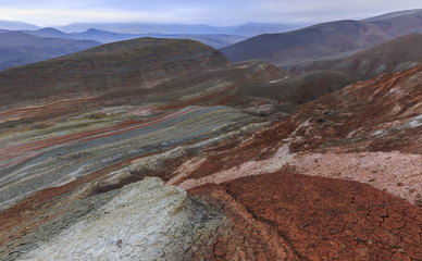 Multi-colored rock