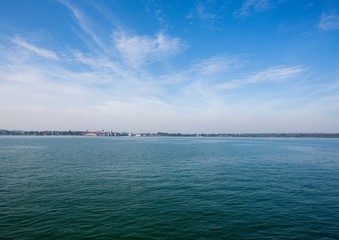 Obraz premium Landscape of the Lake Constance in Switzerland in summer