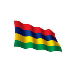 Mauritius flag, vector illustration