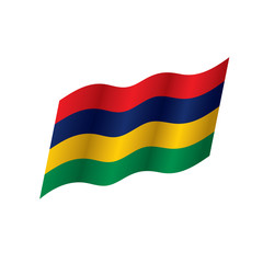 Mauritius flag, vector illustration