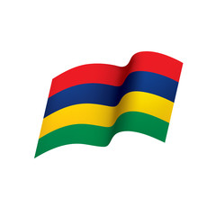 Mauritius flag, vector illustration