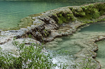 Part of the Krushuna waterfall cascade of river Proinovska near village Krushuna, Bulgaria 