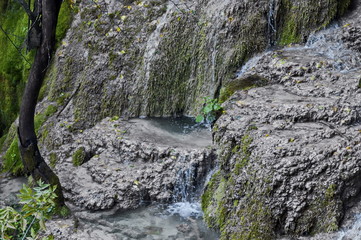Part of the Krushuna waterfall cascade of river Proinovska near village Krushuna, Bulgaria 