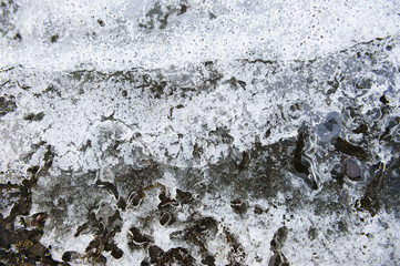 Ice. Close up.