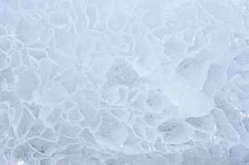 Ice. Close up.