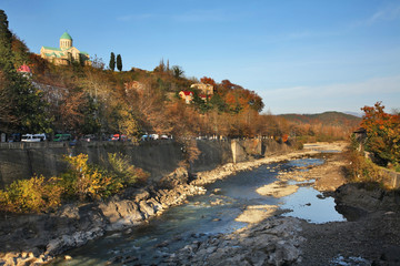 Rioni river in Kutaisi. Imereti Province. Georgia 