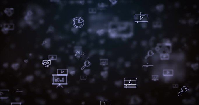 Loop moved seo icons background