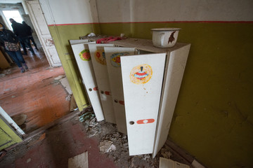Kindergarten in Chernobyl exclusion zone, Ukraine