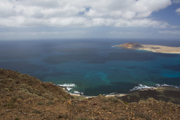 View of Graciosa Island from Lanzarote