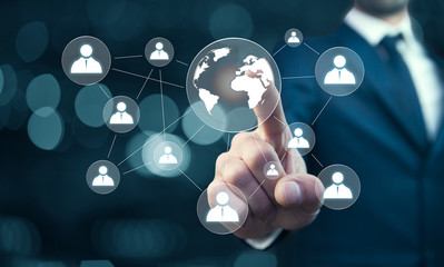 male hand  world icon