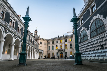 Fototapeta premium Innenhof Barock Dresden