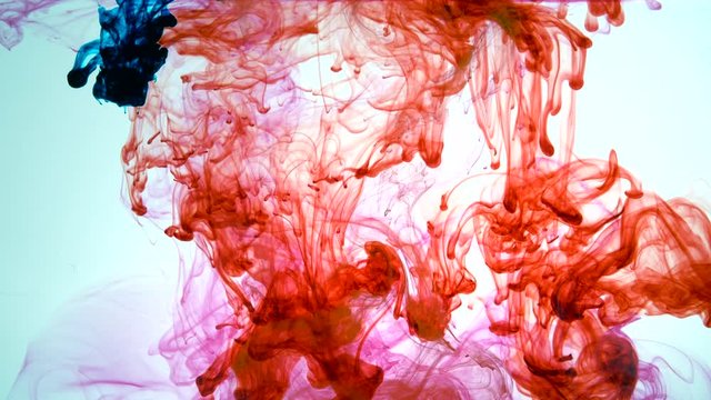 inks ins water, color abstraction, color explosion
