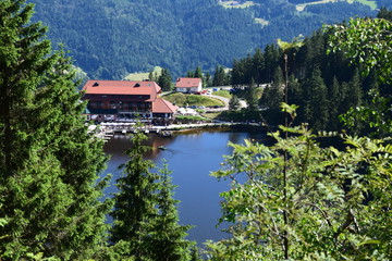Fototapeta na wymiar Mummelsee im Nordschwarzwald, Schwarzwald, Baden-Baden, B500, 