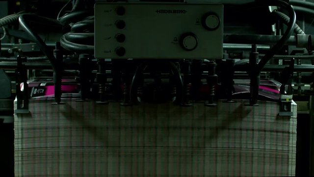 printing machine works on offset printing, packaging production and delivering paper, light industry working