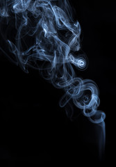 abstract smoke texture on black background