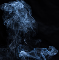 abstract smoke texture on black background